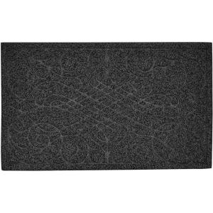 imageSuperio NonSlip Welcome Doormat for Entry Indoor Outdoor Heavy Duty Waterproof Easy Clean LowProfile Mats for Entry Garage Patio High Traffic Areas Natural Victorian Gate Coir  18quotx30quotBlack