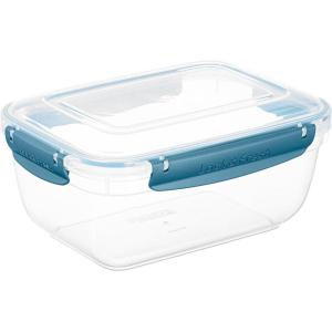 imageSuperio Plastic Food Storage Container with Airtight Lid 80 Oz BPA Free Leakproof Stackable Microwave Dishwasher and Freezer Safe BlueBlue