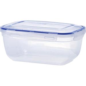 imageSuperio Plastic Food Storage Container with Airtight Lid 80 Oz BPA Free Leakproof Stackable Microwave Dishwasher and Freezer Safe BlueClear