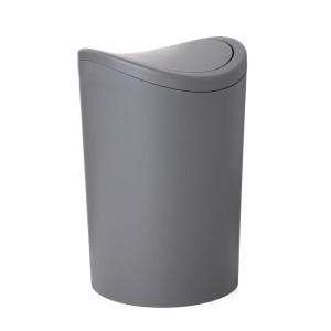 imageSuperio Small Bathroom Trash Can with Lid Modern Mini Waste Bin with Swing Lid 1 12 Gallon 6 Liter Plastic Garbage Can for Kitchen Bathroom Bedroom Office Under Desk 2 TaupeGrey