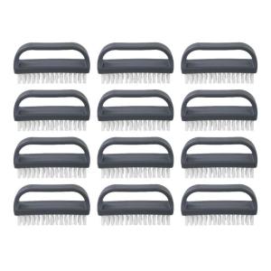 imageSuperio Stiff Nail Brush with Handle 3 Pack Fingernail Scrub Cleaning Brushes for Toes and Nails AllPurpose Cleaning Brush for Home Kitchen Work12 Pack