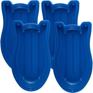 imageSuperio Toboggan Snow Sled 37 Plastic Slider for Kids and Adults Heavy Duty Sled for 1 Rider with Pull Ropes for Downhill Sledding Winter Outdoor SportsBlue