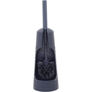 imageSuperio Toilet Bowl Brush and Holder Charcoal Grey Palm Luxe Wicker Toilet Brush with Holder