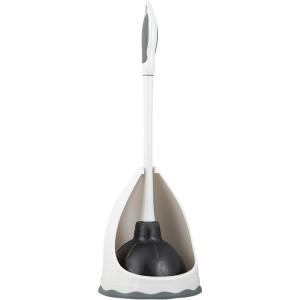 imageSuperio Toilet Brush with Holder Grey Comfort Grip Matching Caddy Clean Bathroom Heavy Duty Toilet Brush 2Pack1