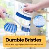 imageDeep Cleaning Brush Scrubber Set of 32 Double Sided Dish and Vegetable Brush and 1 AllPurpose Scrub Brush  Heavy Duty NonScratch Multipurpose Utility Scrubber for Home Kitchen Bathroom  Blue