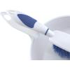 imageDustpan and Brush Set Hand Broom with Ergonomic Grip Handle  Rubber Edge for Easy Dirt Pickup Durable Material  Blue Hand Brush by SuperioBlue