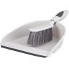 imageDustpan and Brush Set Hand Broom with Ergonomic Grip Handle  Rubber Edge for Easy Dirt Pickup Durable Material  Blue Hand Brush by SuperioGray  2pack