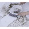 imageDustpan and Brush Set Hand Broom with Ergonomic Grip Handle  Rubber Edge for Easy Dirt Pickup Durable Material  Blue Hand Brush by SuperioGray