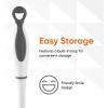 imageGrout Cleaner Scrub Brush Small with Stiff Bristles Slim Corner Edge Cleaning Brush Grey Deep Clean Kitchen Tile and Shower Scrubber Brush1 Pack