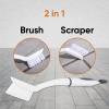 imageGrout Cleaner Scrub Brush Small with Stiff Bristles Slim Corner Edge Cleaning Brush Grey Deep Clean Kitchen Tile and Shower Scrubber Brush3 Pack