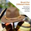 imageHat Brush Horsehair Felt Hat Cleaner Horse Hair Brush for Baseball Cap Cowboy Hats Shoes and Clothes Brush Soft Bristles Wooden Cleaning Brush Durable Dust and Lint Remover 6 Pack  Superio