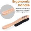 imageHorsehair Shoe Brush Premium Genuine Brush for Cleaning Shoes Soft Horse Hair Bristles 7 Concave Wood Handle with Comfort Grip Shoe Buff Brush Boots ampamp Other Leather Care 2 PackHat Brush
