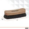 imageHorsehair Shoe Brush Premium Genuine Brush for Cleaning Shoes Soft Horse Hair Bristles 7 Concave Wood Handle with Comfort Grip Shoe Buff Brush Boots ampamp Other Leather Care 2 PackShoe Brush