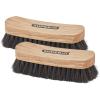 imageHorsehair Shoe Brush Premium Genuine Brush for Cleaning Shoes Soft Horse Hair Bristles 7 Concave Wood Handle with Comfort Grip Shoe Buff Brush Boots ampamp Other Leather Care 2 PackShoe Brush