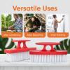 imageNail Brush for Cleaning Fingernails Nail Scrubber Brush Toe Foot Hands Fingernail Brush Cleaner Small Scrub Brush AllPurpose Stiff Cleaning Brush 3 Pack BlueRed