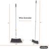imageSlim Angle Broom Heavy Duty Broom Indoor Brom Outdoor Angle Broom with Extendable Handle Durable Collapsible Broom for Home Kitchen RV Travel Blue 1 Pack by SuperioWhite