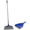 imageSlim Angle Broom Heavy Duty Broom Indoor Brom Outdoor Angle Broom with Extendable Handle Durable Collapsible Broom for Home Kitchen RV Travel Blue 1 Pack by SuperioBlue