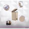 imageSuperio 105 Gal Slim Step On Pedal Plastic Trash Can Waste Bin for Under Desk Office Bedroom Bathroom 42 Qt Beige 2