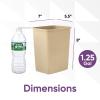 imageSuperio 45 Gallon Plastic Trash Can Waste Bin for Home Kitchen Office Bedroom Bathroom 18 Qt Beige125 Gallon