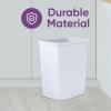imageSuperio 45 Gallon Slim Plastic Trash Can  Medium Waste ampamp Recycle Bin Only for Under Desk Kitchen Cabinet Office Bedroom Bathroom Dorm Indoor ampamp Outdoor Use 18 Qt Grey4  White