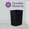 imageSuperio 45 Gallon Slim Plastic Trash Can  Medium Waste ampamp Recycle Bin Only for Under Desk Kitchen Cabinet Office Bedroom Bathroom Dorm Indoor ampamp Outdoor Use 18 Qt Grey4  Black