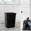 imageSuperio 45 Gallon Slim Plastic Trash Can  Medium Waste ampamp Recycle Bin Only for Under Desk Kitchen Cabinet Office Bedroom Bathroom Dorm Indoor ampamp Outdoor Use 18 Qt Grey4  Black
