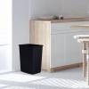 imageSuperio 45 Gallon Slim Plastic Trash Can  Medium Waste ampamp Recycle Bin Only for Under Desk Kitchen Cabinet Office Bedroom Bathroom Dorm Indoor ampamp Outdoor Use 18 Qt GreyBlack