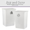 imageSuperio 45 Gallon Slim Plastic Trash Can  Medium Waste ampamp Recycle Bin Only for Under Desk Kitchen Cabinet Office Bedroom Bathroom Dorm Indoor ampamp Outdoor Use 18 Qt Grey4  White