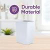 imageSuperio 45 Gallon Slim Plastic Trash Can  Medium Waste ampamp Recycle Bin Only for Under Desk Kitchen Cabinet Office Bedroom Bathroom Dorm Indoor ampamp Outdoor Use 18 Qt GreyWhite