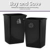 imageSuperio 45 Gallon Slim Plastic Trash Can  Medium Waste ampamp Recycle Bin Only for Under Desk Kitchen Cabinet Office Bedroom Bathroom Dorm Indoor ampamp Outdoor Use 18 Qt GreyBlack