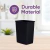 imageSuperio 45 Gallon Slim Plastic Trash Can  Medium Waste ampamp Recycle Bin Only for Under Desk Kitchen Cabinet Office Bedroom Bathroom Dorm Indoor ampamp Outdoor Use 18 Qt Grey4  Black