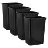 imageSuperio 45 Gallon Slim Plastic Trash Can  Medium Waste ampamp Recycle Bin Only for Under Desk Kitchen Cabinet Office Bedroom Bathroom Dorm Indoor ampamp Outdoor Use 18 Qt Grey4  Black