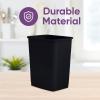 imageSuperio 45 Gallon Slim Plastic Trash Can  Medium Waste ampamp Recycle Bin Only for Under Desk Kitchen Cabinet Office Bedroom Bathroom Dorm Indoor ampamp Outdoor Use 18 Qt Grey4  Black