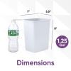 imageSuperio 45 Gallon Slim Plastic Trash Can  Medium Waste ampamp Recycle Bin Only for Under Desk Kitchen Cabinet Office Bedroom Bathroom Dorm Indoor ampamp Outdoor Use 18 Qt Grey4  White