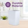 imageSuperio 45 Gallon Slim Plastic Trash Can  Medium Waste ampamp Recycle Bin Only for Under Desk Kitchen Cabinet Office Bedroom Bathroom Dorm Indoor ampamp Outdoor Use 18 Qt Grey4  White