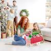 imageSuperio Christmas Storage Box with Red Hinged Lids Plastic Container Bins for Organizing with Attached Lid Stackable Crates BPA Free Organizers for Home Office and Dorm 2025quotx14quotx146quotClear with Red Lids