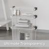 imageSuperio Clear Plastic Storage Bin with LidNonToxic BPA Free Odor Free Organizer Storage Box Stackable Plastic Tote for Home Garage School and Office 11 Quart 6Pack265 Quart