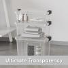 imageSuperio Clear Plastic Storage Bin with LidNonToxic BPA Free Odor Free Organizer Storage Box Stackable Plastic Tote for Home Garage School and Office 11 Quart 6Pack1425 Quart