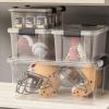 imageSuperio Clear Plastic Storage Bin with LidNonToxic BPA Free Odor Free Organizer Storage Box Stackable Plastic Tote for Home Garage School and Office 11 Quart 6Pack185 Qt