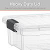 imageSuperio Clear Plastic Storage Bin with LidNonToxic BPA Free Odor Free Organizer Storage Box Stackable Plastic Tote for Home Garage School and Office 11 Quart 6Pack23 Quarts