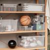 imageSuperio Clear Storage Box with Lid Plastic Container Bin for Organizing Stackable Crate BPA Free Non Toxic Odor Free Organizer for Home Office School and Dorm 20 Qt Deep825x55x4