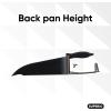 imageSuperio ClipOn Dustpan with Rubber Lip  10inch Wide Durable Plastic Dust Pan with Comfort Grip Handle Stepon Dustpan BlackBlack