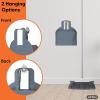 imageSuperio ClipOn Dustpan with Rubber Lip  10inch Wide Durable Plastic Dust Pan with Comfort Grip Handle Stepon Dustpan BlackGray