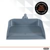 imageSuperio ClipOn Dustpan with Rubber Lip  10inch Wide Durable Plastic Dust Pan with Comfort Grip Handle Stepon Dustpan BlackGray