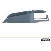 imageSuperio ClipOn Dustpan with Rubber Lip  10inch Wide Durable Plastic Dust Pan with Comfort Grip Handle Stepon Dustpan BlackGray