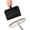 imageSuperio ClipOn Dustpan with Rubber Lip  10inch Wide Durable Plastic Dust Pan with Comfort Grip Handle White 1PackBlack