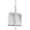 imageSuperio ClipOn Dustpan with Rubber Lip  10inch Wide Durable Plastic Dust Pan with Comfort Grip Handle White 1PackWhite
