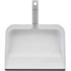 imageSuperio ClipOn Dustpan with Rubber Lip  10inch Wide Durable Plastic Dust Pan with Comfort Grip Handle White 1PackWhite