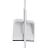 imageSuperio ClipOn Dustpan with Rubber Lip  10inch Wide Durable Plastic Dust Pan with Comfort Grip Handle White 1PackWhite