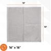 imageSuperio Cotton Terry Washcloths Grey Towels 100 Cotton Cleaning Cloth 16quot Rags Wash Clothes for Body and Face Spa Towels Multi Purpose 24 12quotx12quot12